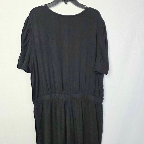 Old Navy Black Surplice Jumpsuit XL - Picture 4 of 5